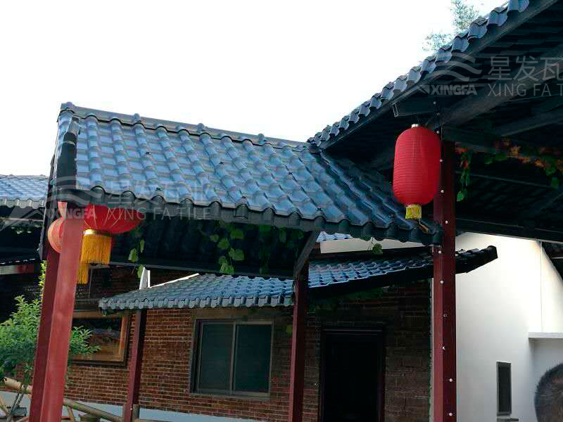 園林建筑搭建樹(shù)脂瓦涼亭，將景觀(guān)與藝術(shù)融合，別具一格！